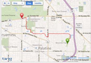 Palatine Bike Trail Map